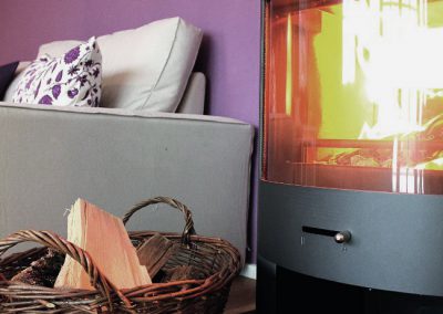 Ferienwohnung Zille - Kaminofen